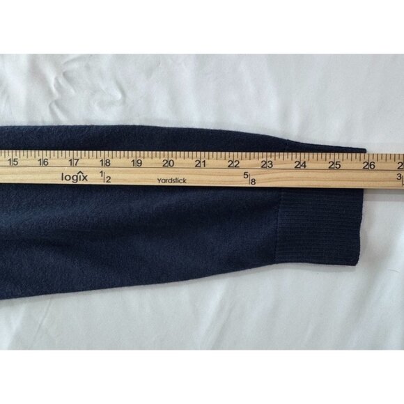 Amazon Aware Men's L Blue Merino Wool Crewneck Pullover Sweater - Picture 5 of 10